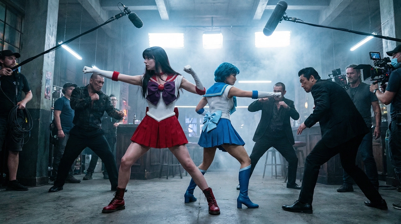 Behind the scenes - Makeup department work