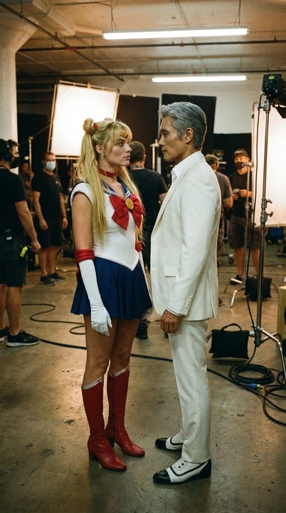 Behind the scenes - Cast group photo