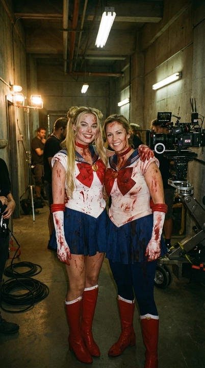 Behind the scenes - Practical effects setup