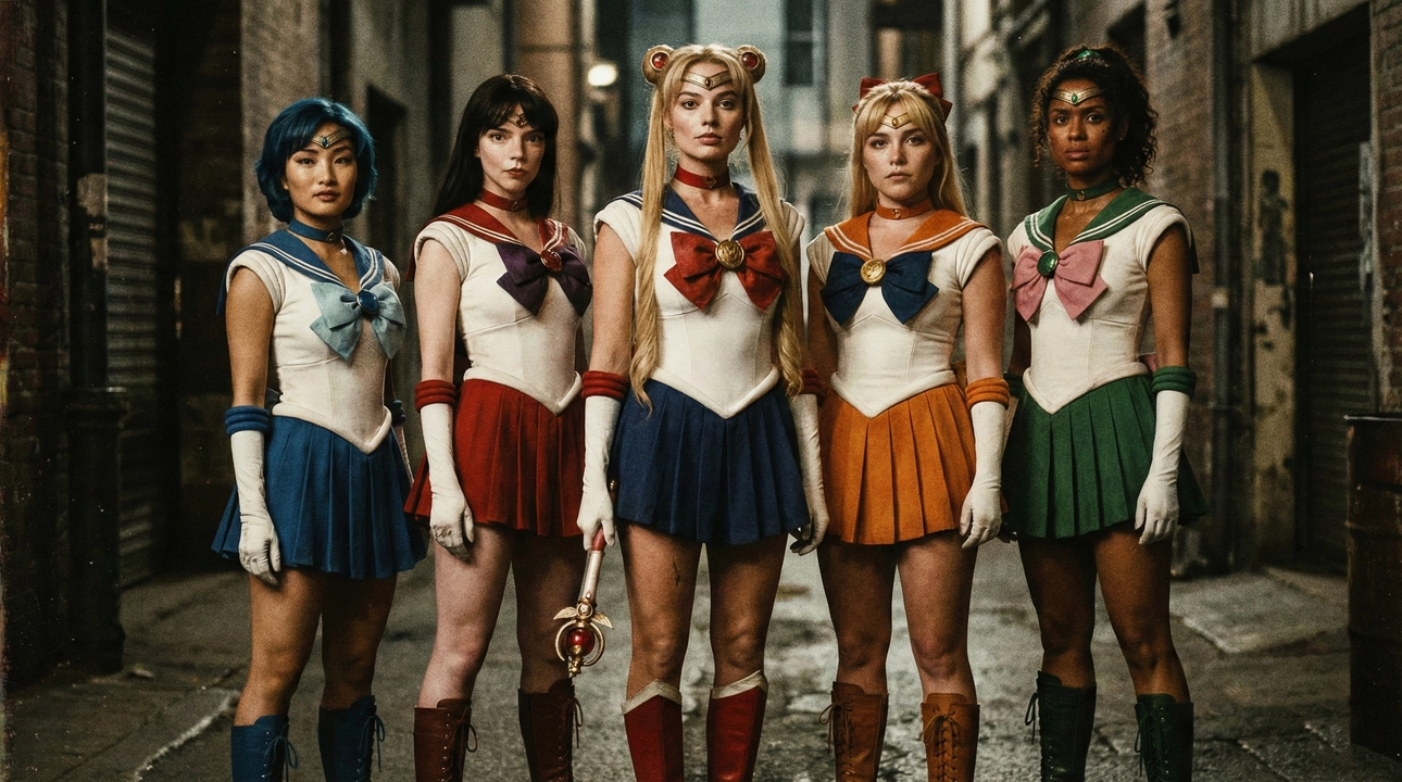 Sailor Moon Blood Moon film still - Eva Green dramatic moment