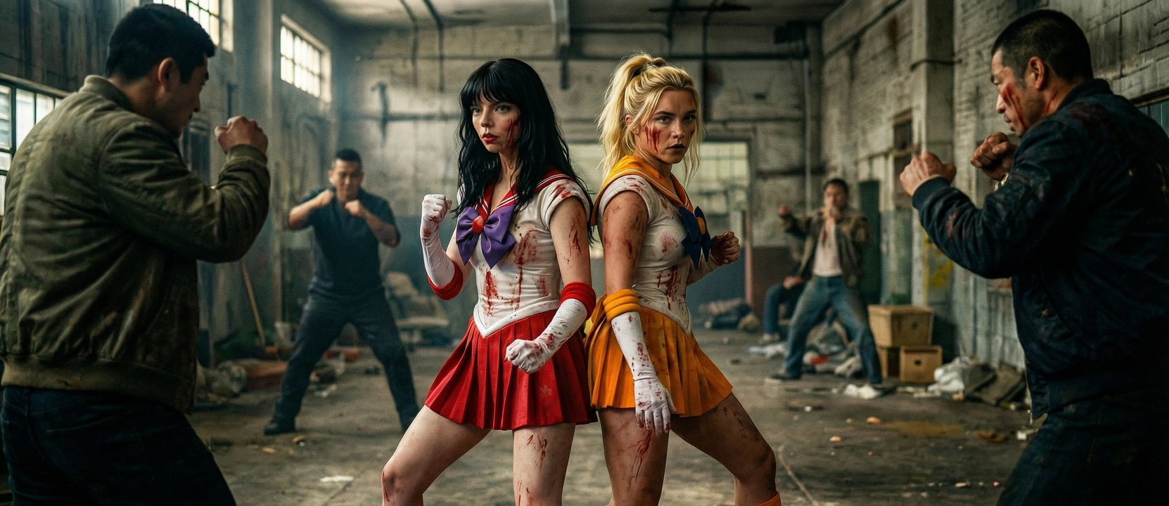 Sailor Moon Blood Moon film still - Wide shot composition