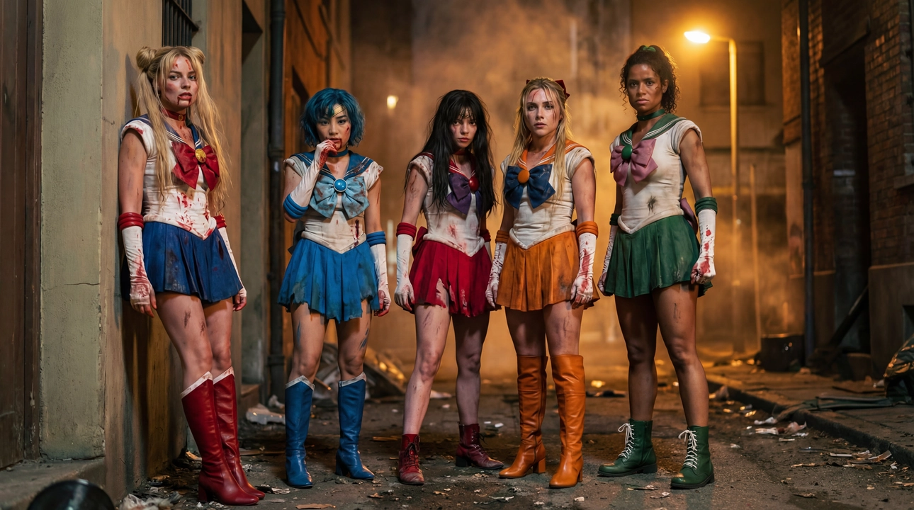 Sailor Moon Blood Moon film still - Climactic scene