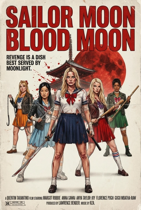 Sailor Moon Blood Moon Movie Poster 7 - Florence Pugh as Sailor Venus